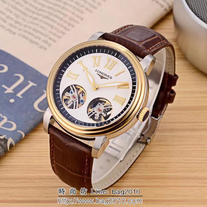 LONGINES浪琴 新品上市恒動雙飛輪 精品男士腕表 WSS1696